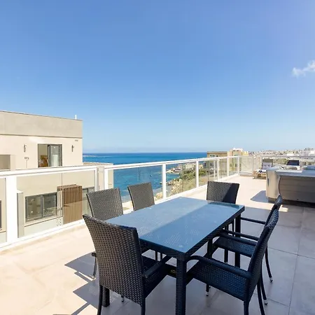 Apartment Lux Sea Front Penthouse With Breathtaking Views In St Pauls By 360 Estates *