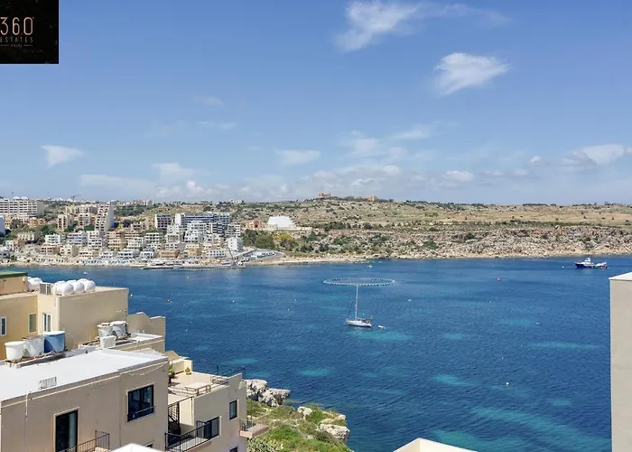 Lux Sea Front Penthouse With Breathtaking Views In St Pauls By 360 Estates