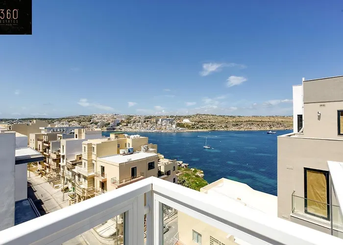 Lux Sea Front Penthouse With Breathtaking Views In St Pauls By 360 Estates * St. Paul's Bay